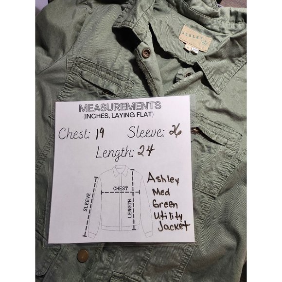 Ashley by Twenty Six International‎ Olive Green Jacket - Picture 6 of 7